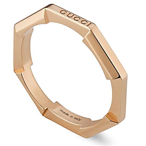 gucci ring rose gold|Gucci Link to Love mirrored ring in 18k rose gold .